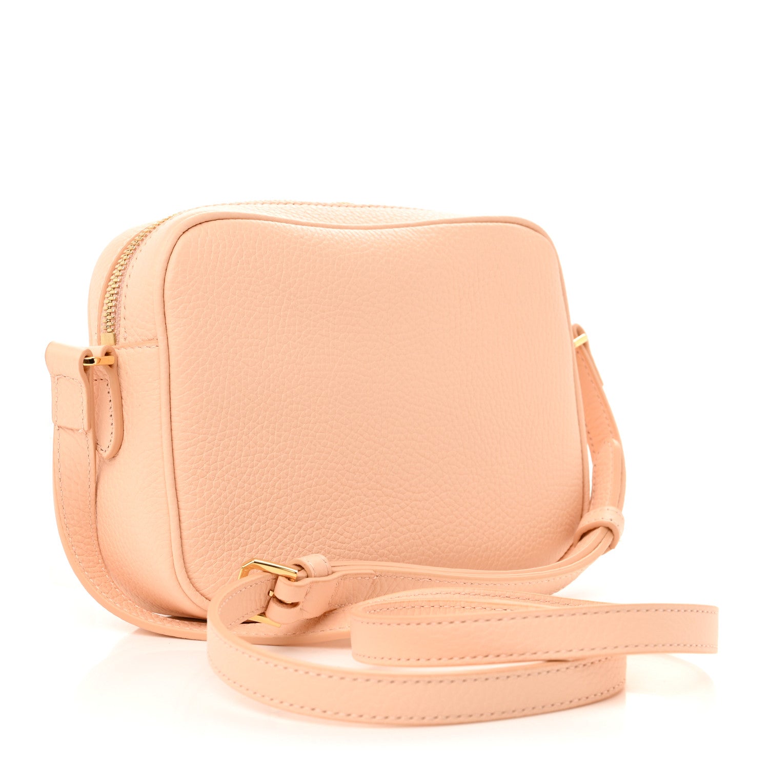 Burberry Grained Calfskin Small Camera Bag Peach Pink 3 of 9