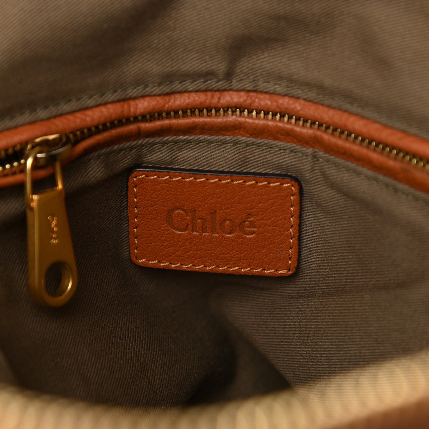 Calfskin Medium Marcie Satchel Tan