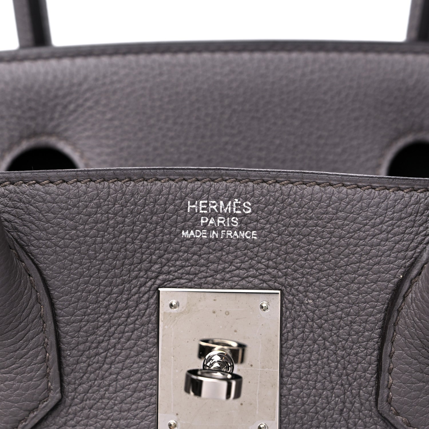 Hermes Togo Birkin 30 Etain 6 of 10