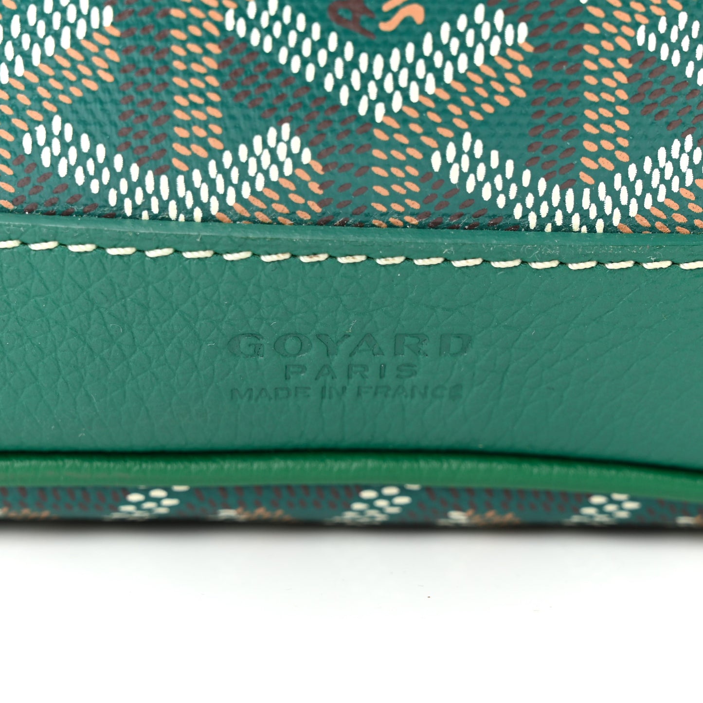 Goyardine Petit Flot Bucket Bag PM Green
