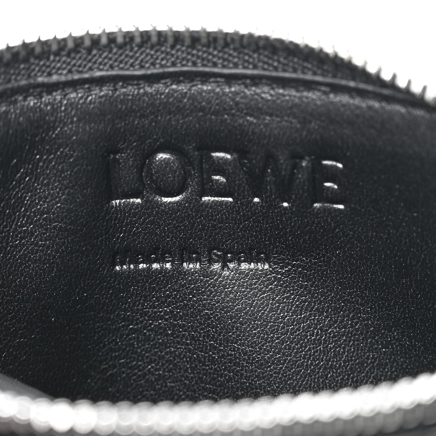 Soft Grained Calfskin Coin Card Holder Black
