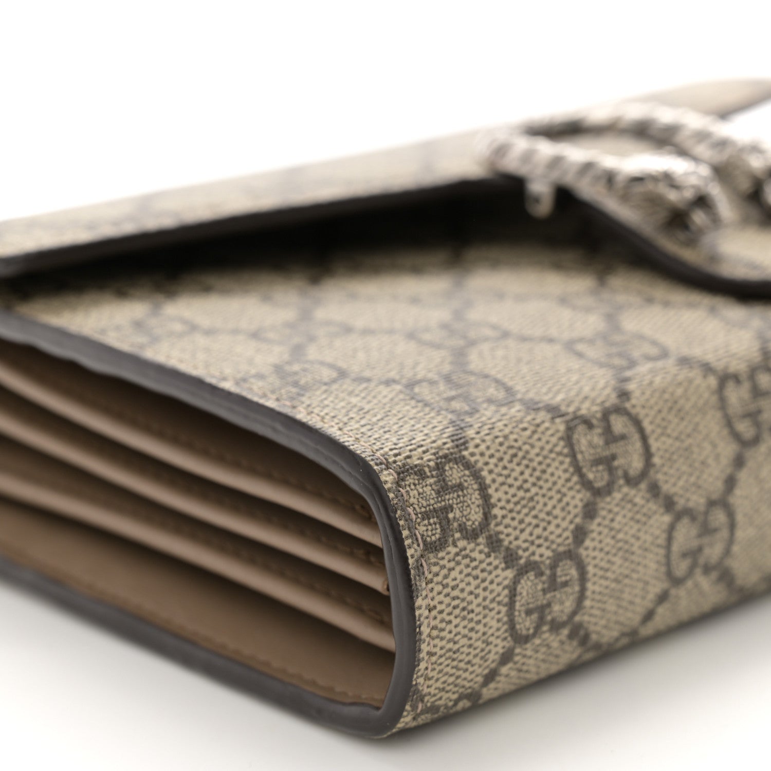Gucci GG Supreme Monogram Mini Dionysus Chain Wallet Beige Taupe 9 of 11