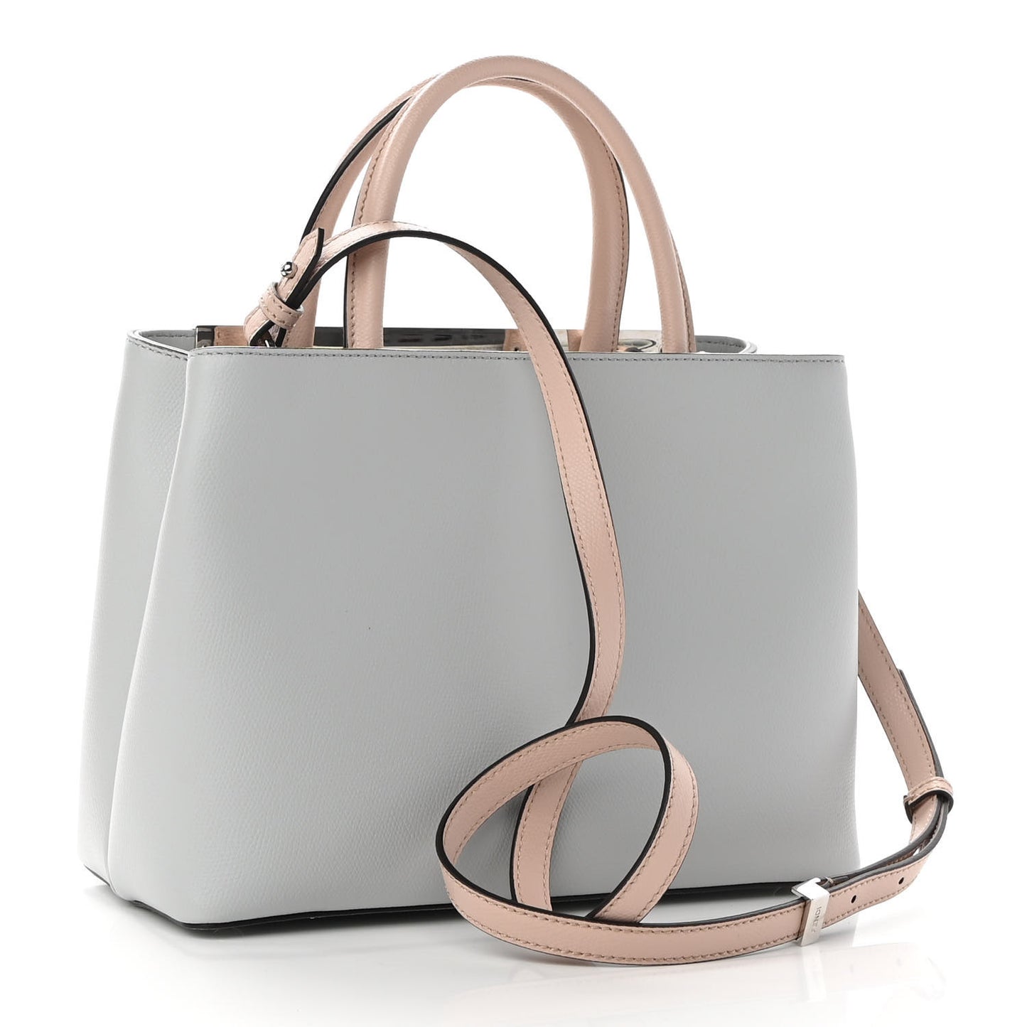 Vitello Cruise Monster Studded Petite 2Jours Tote Grigio Perla Amido Multicolor