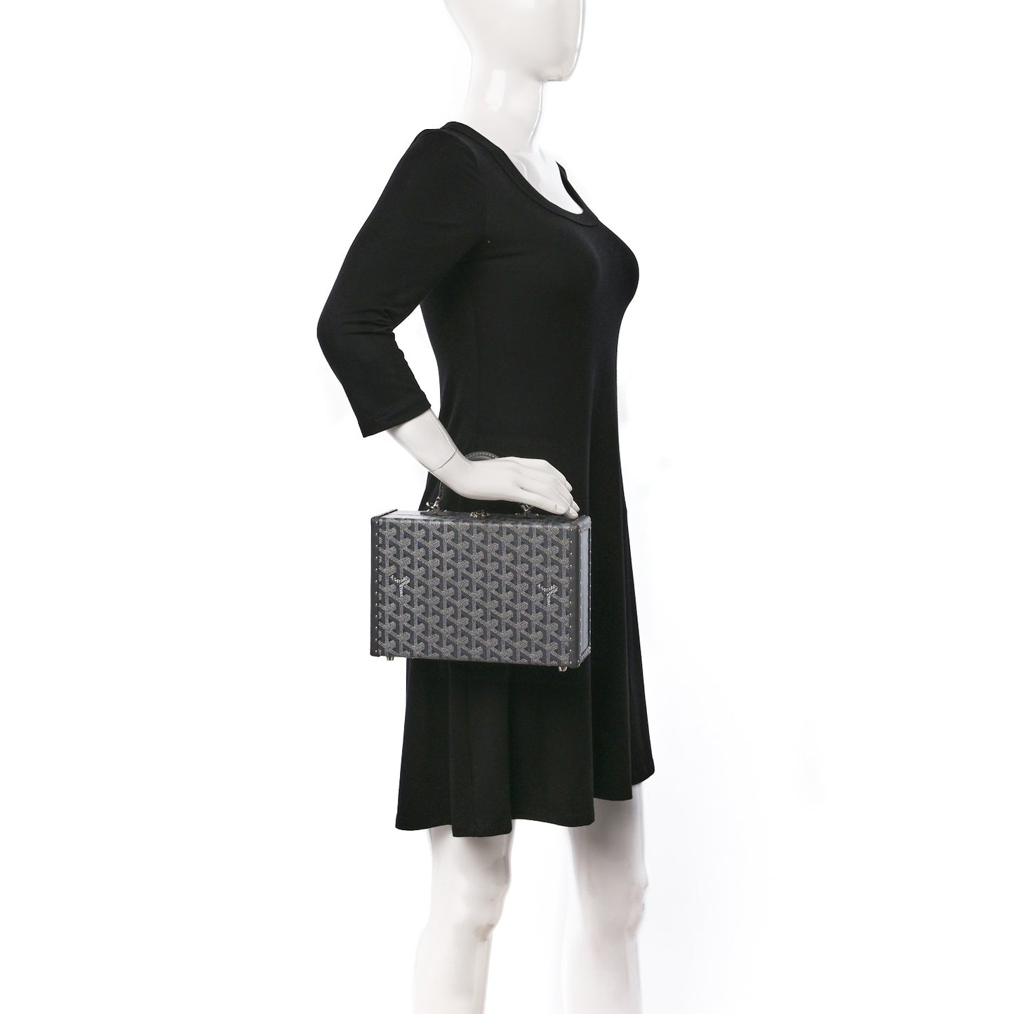 Goyardine Grand Hotel Trunk Bag Grey
