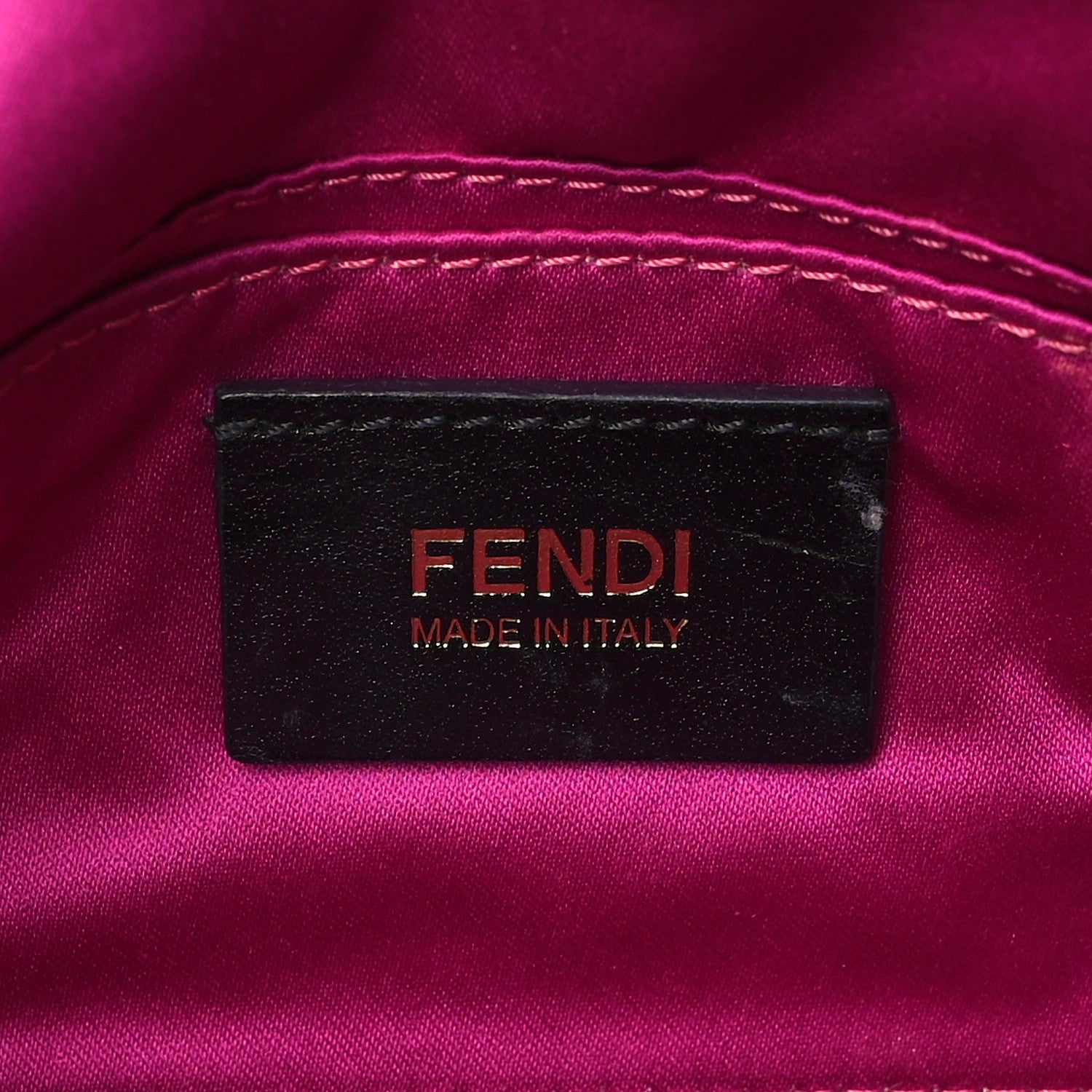 Fendi Vitello Savana Mini Baguette Cyclamen Turtle 6 of 13