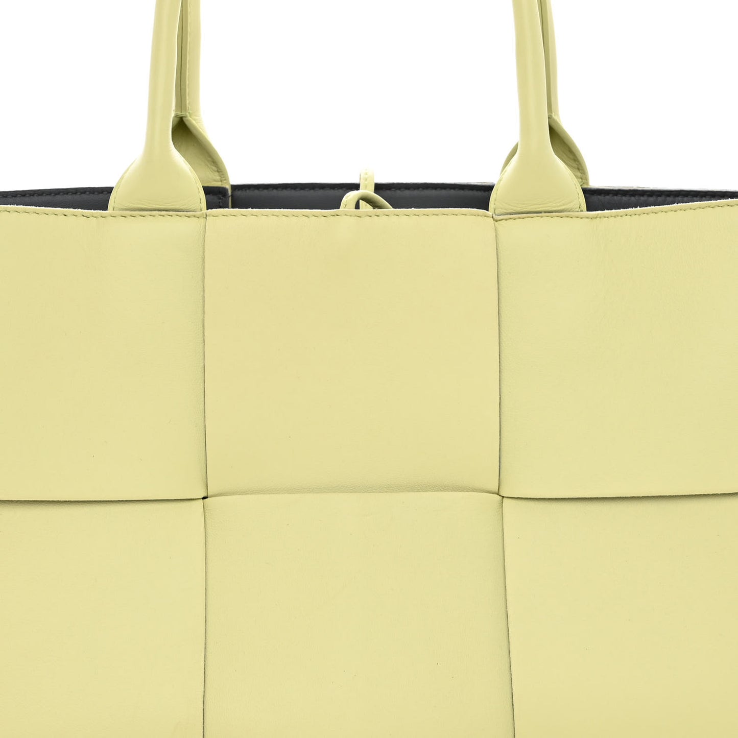 Nappa Maxi Intrecciato Small Arco Tote Lemon