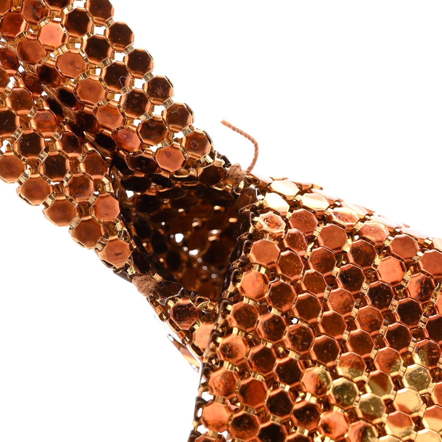 Monogram Mesh Metal Frances Gold
