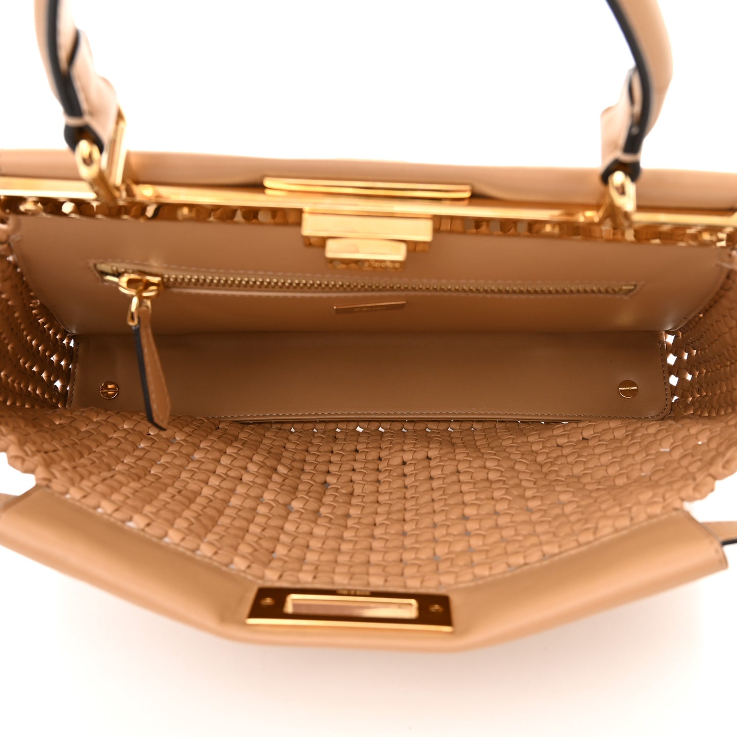 Nappa Matisse Intreccio Medium Peekaboo Iconic Satchel Durian