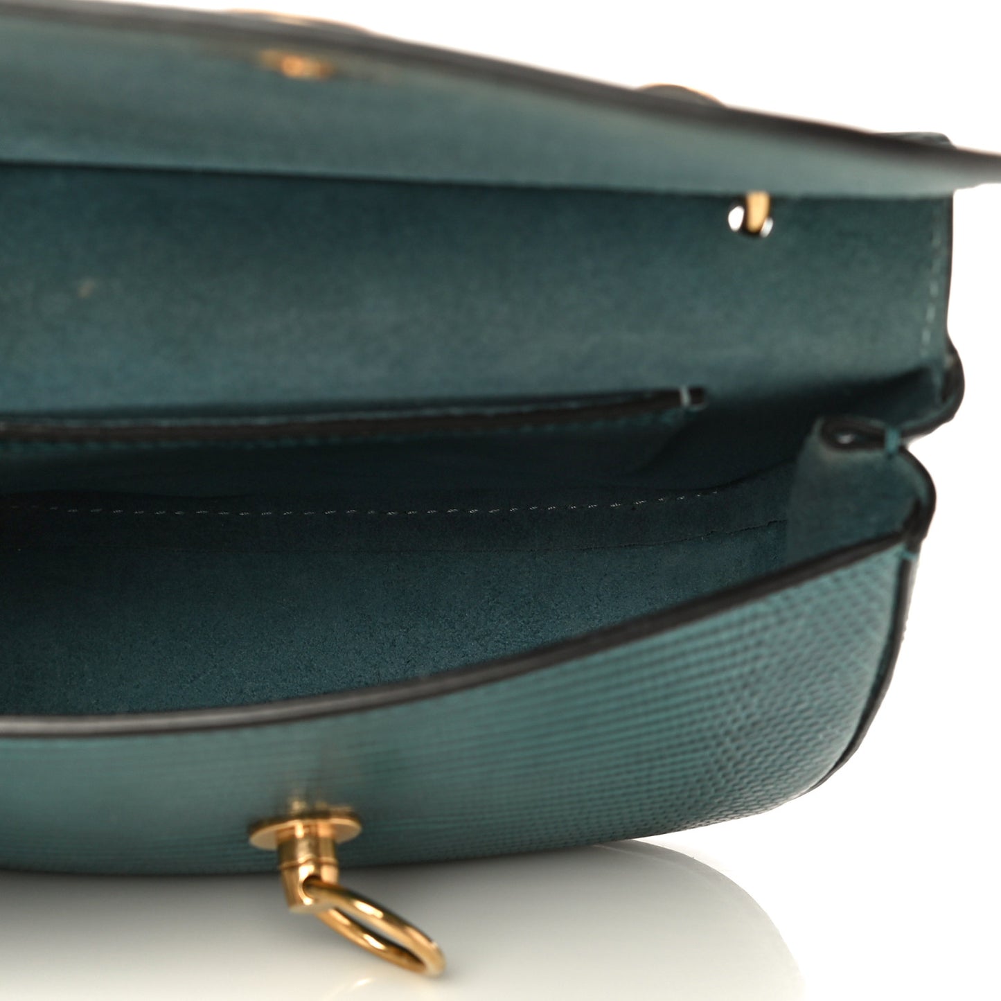 Lizard Embossed Calfskin Small Amberley Satchel Frozen
