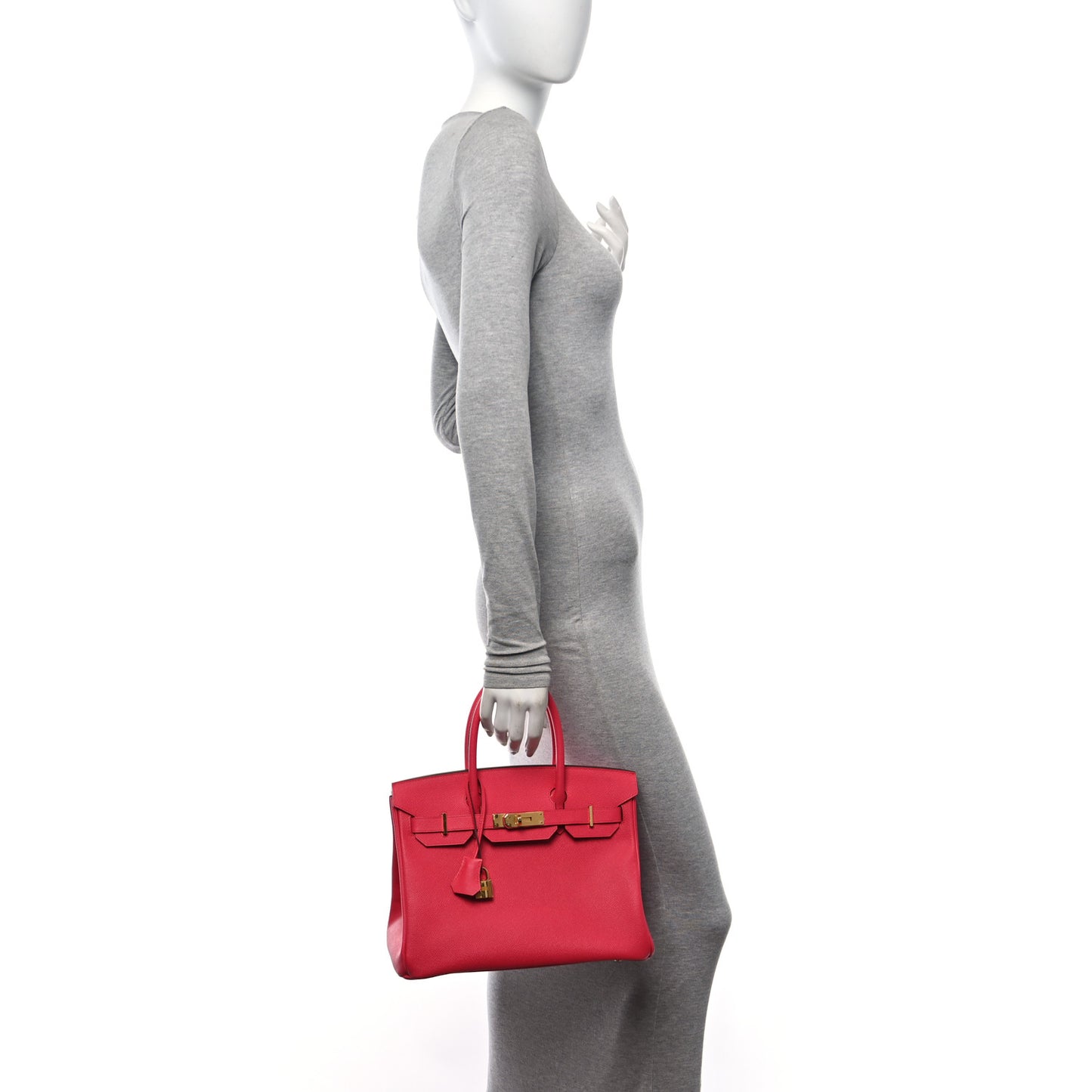 Epsom Birkin 30 Rose Extreme