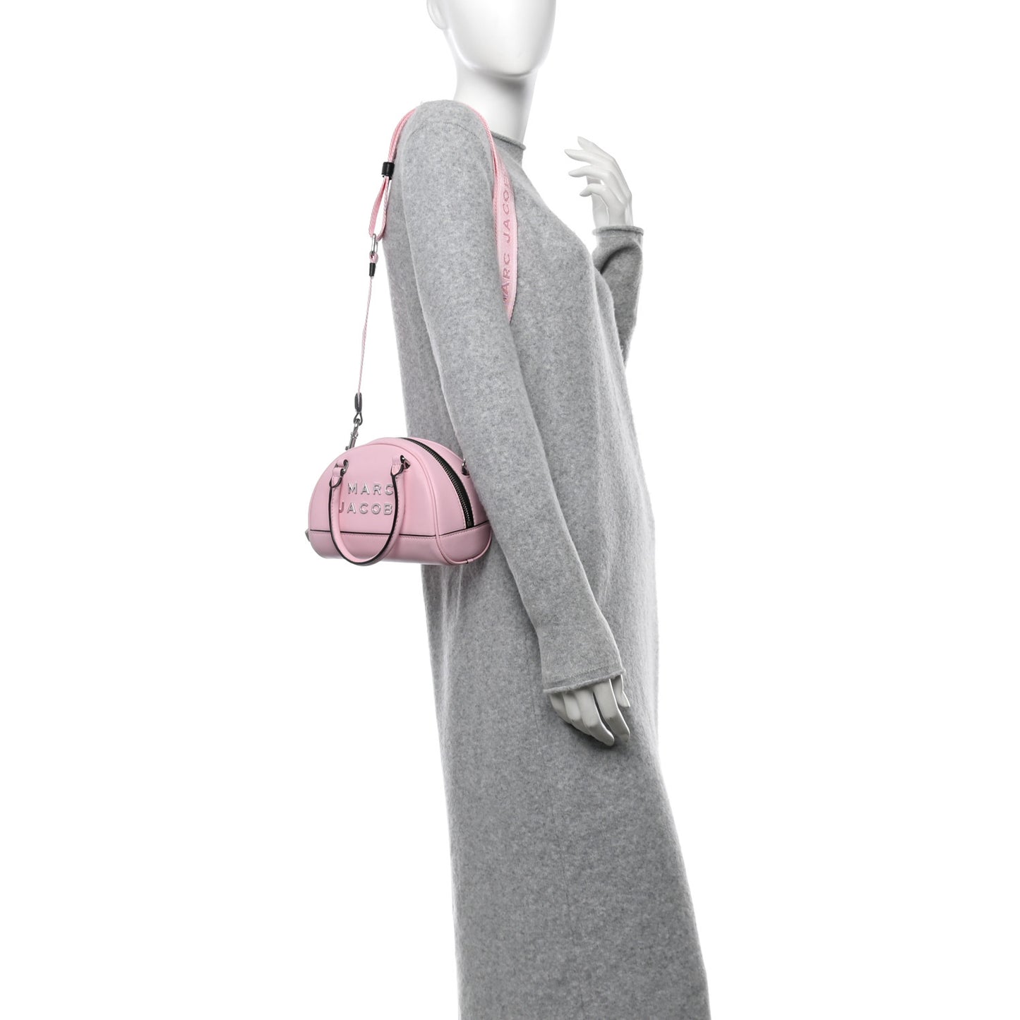 Calfskin Bowling Bag Bubblegum