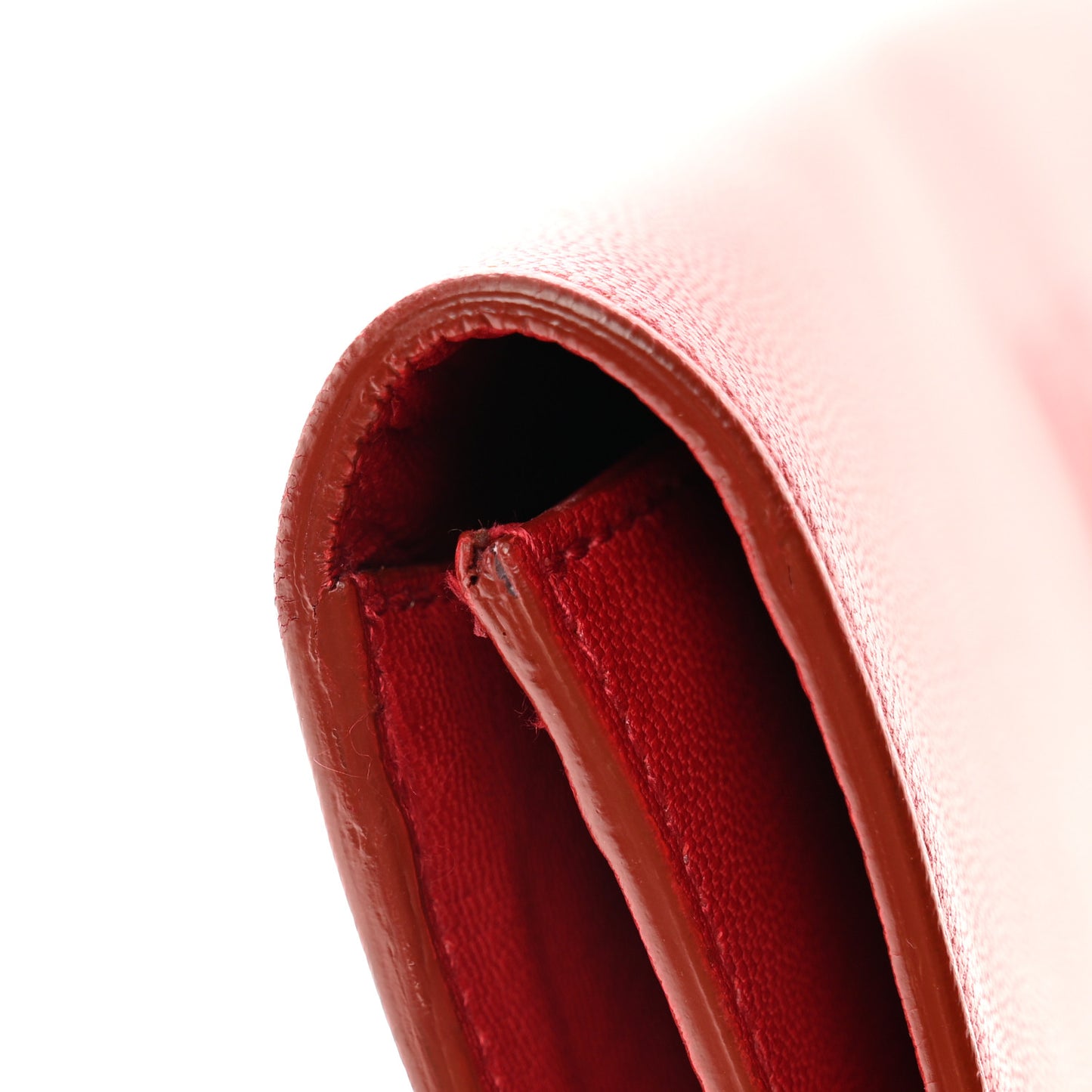 Goatskin Monogram Large Belle De Jour Clutch Red