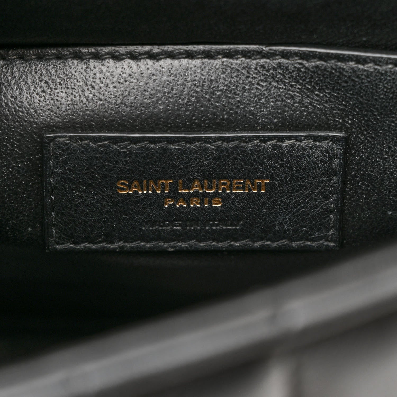Saint Laurent Lambskin Matelasse Monogram Vicky Chain Wallet Black 7 of 15