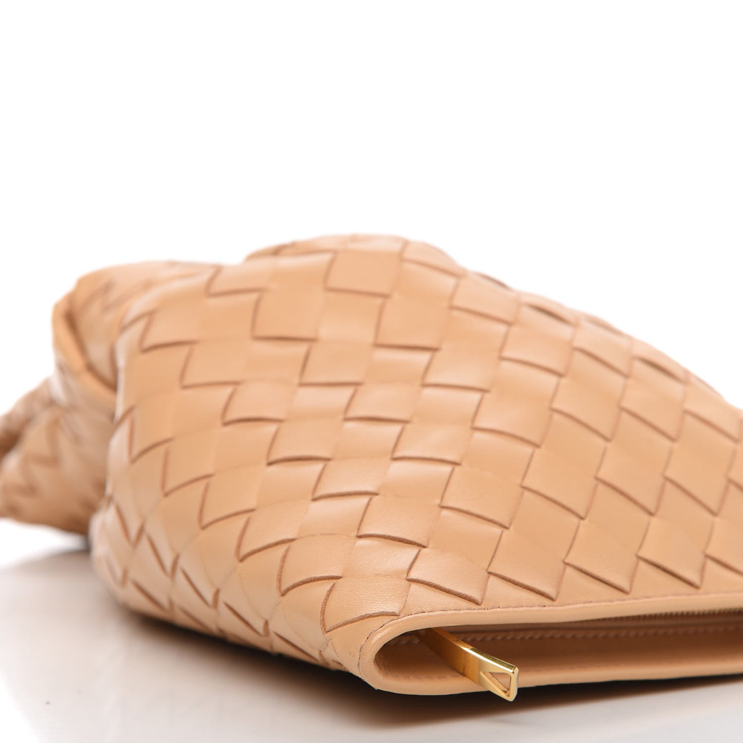 Nappa Intrecciato Mini BV Twist Almond