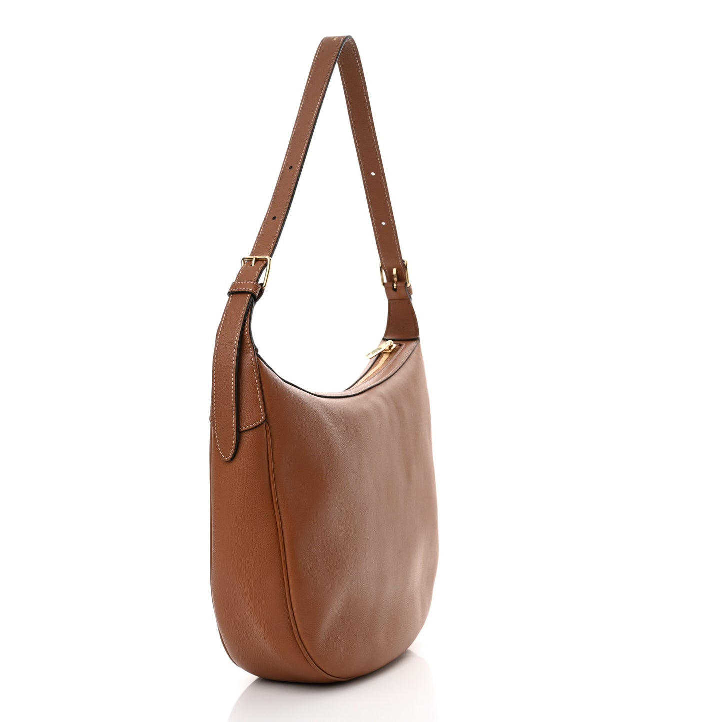 Supple Calfskin Medium Triomphe Heloise Shoulder Bag Tan