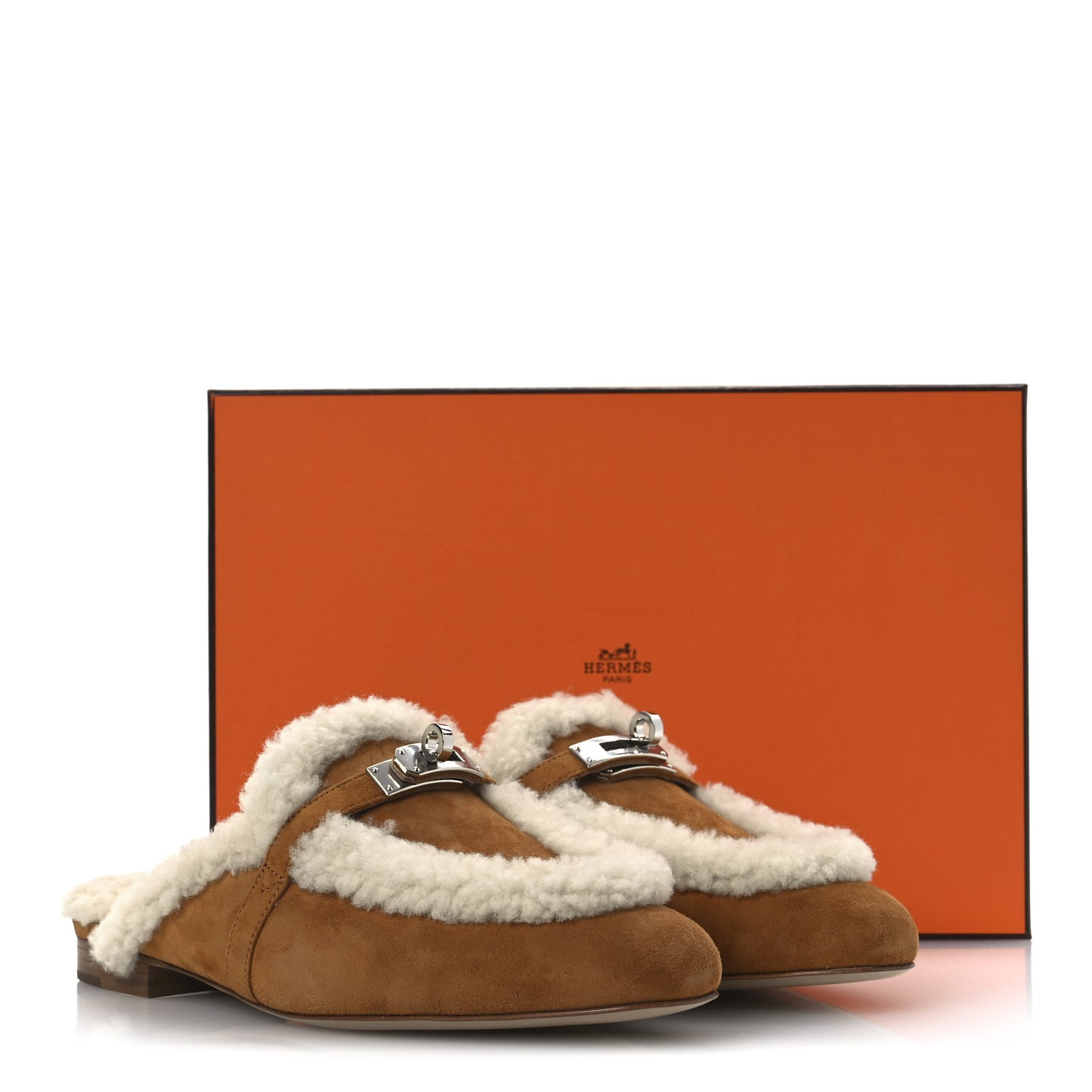 Suede Goatskin Shearling Womens Oz Mules 37 Natural Ecru