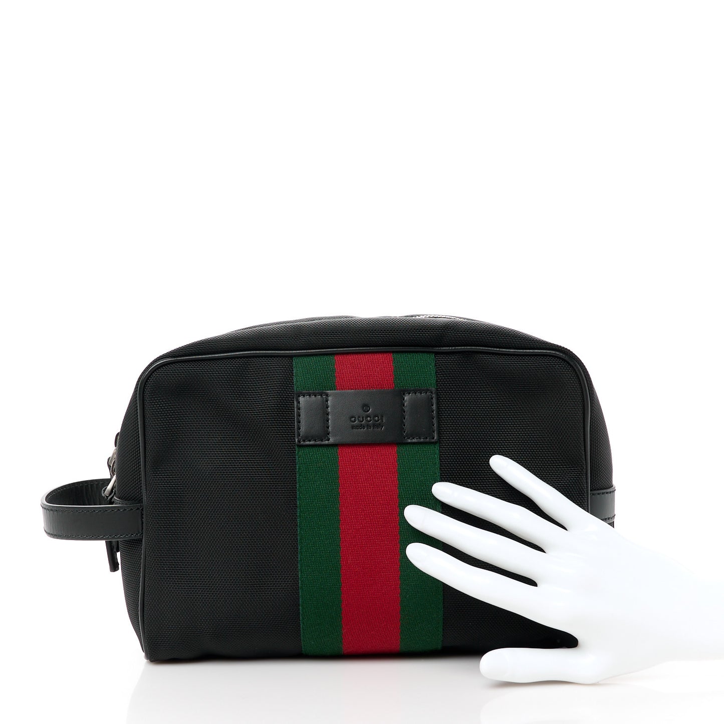 Techno Canvas Web Toiletry Case Black