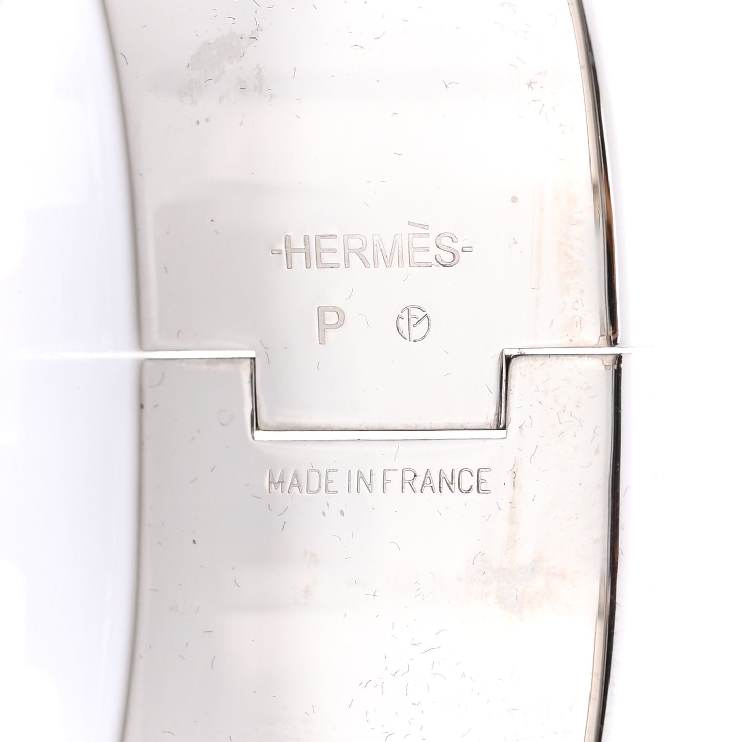 Enamel Wide Clic Clac H Bracelet PM Rose Poudre
