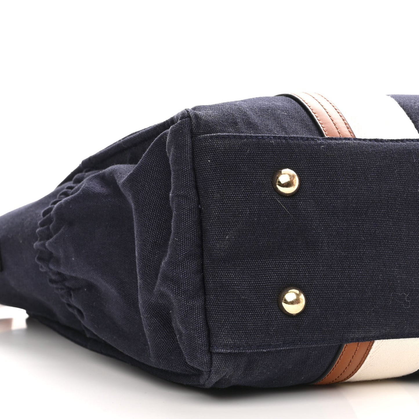 Cotton Calfskin Changing Bag Navy