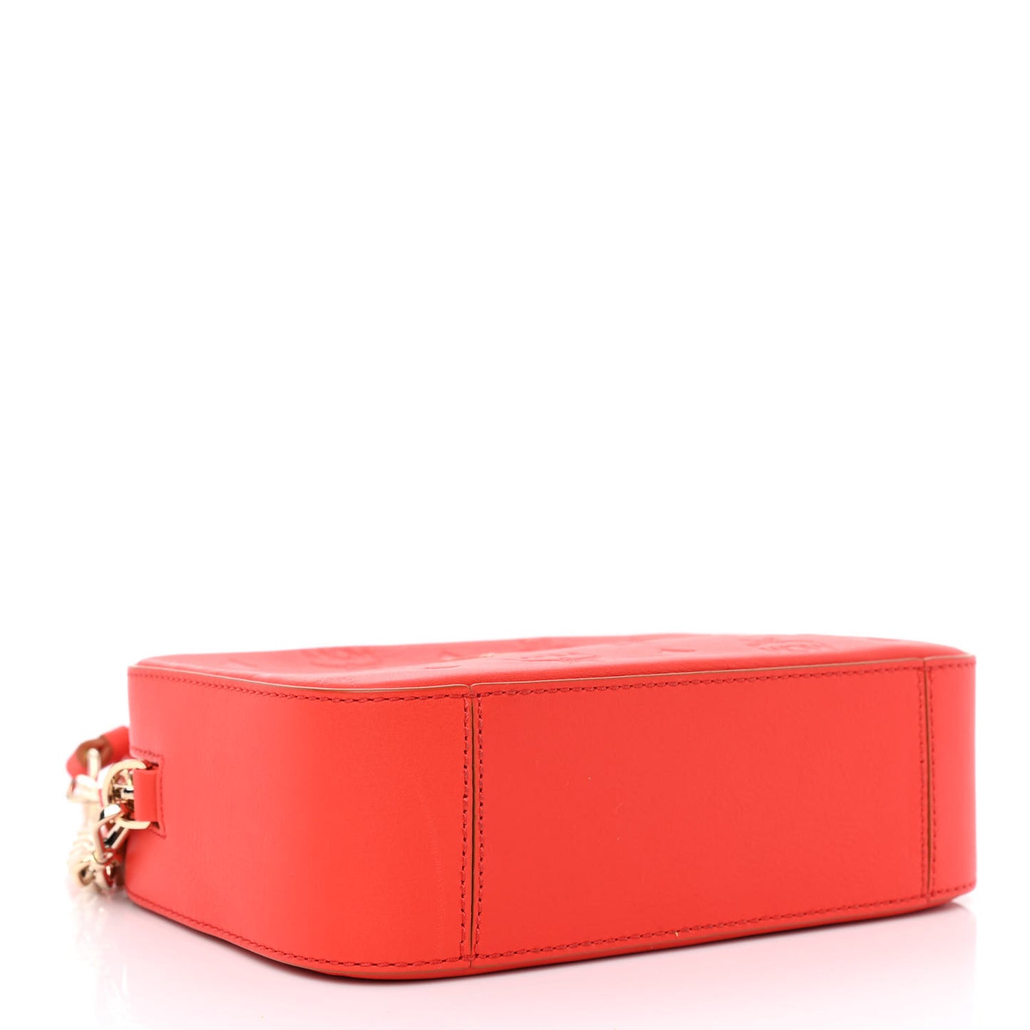 Calfskin Ottomar Monogram Klara Crossbody Bag Hot Coral