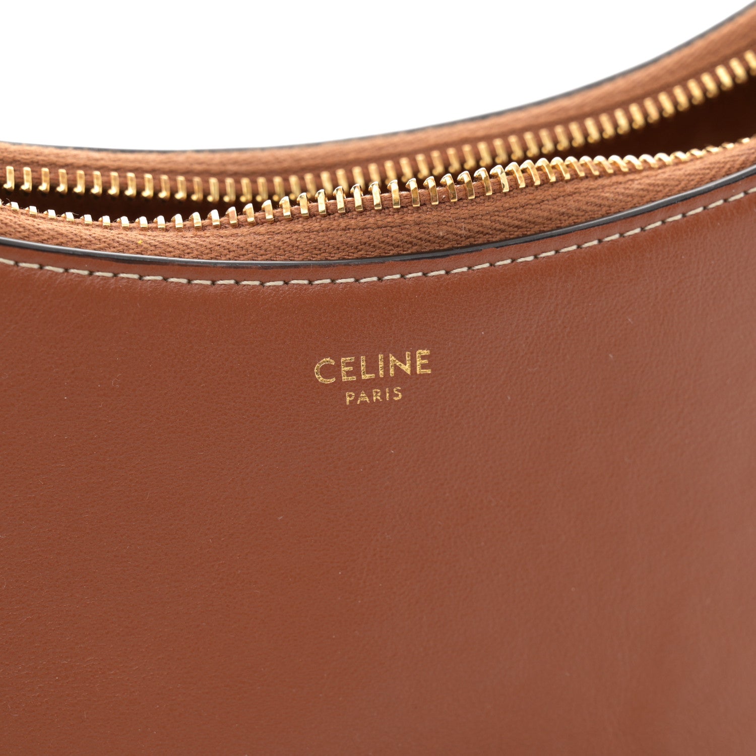 Celine Smooth Calfskin Medium Strap Ava Shoulder Bag Tan 6 of 12