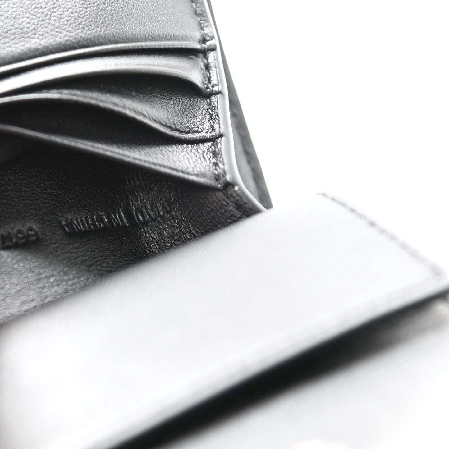 Faux Calfskin Fabric Sneakerhead Crossbody Wallet Black