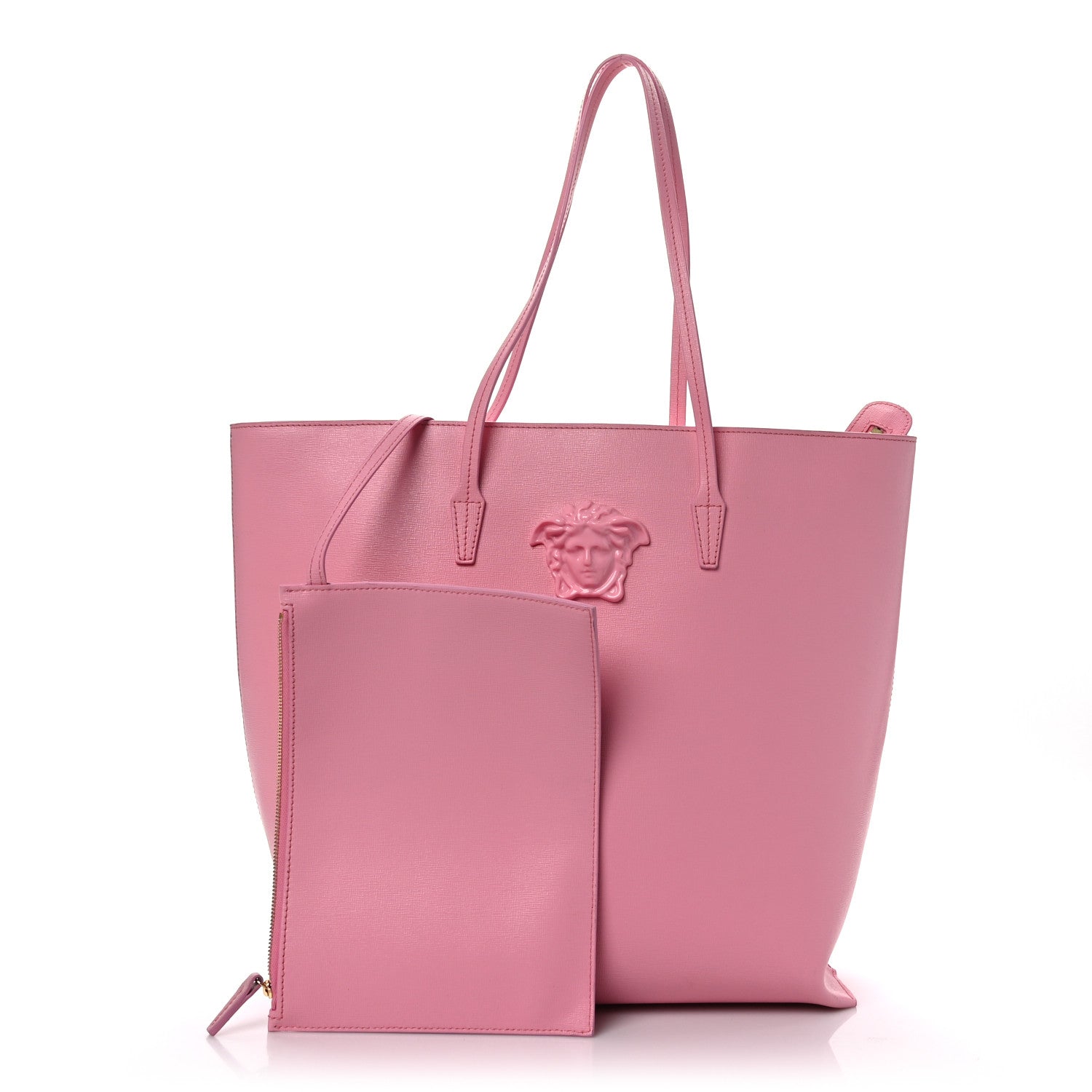 Versace Saffiano Palazzo Medusa Tote Pink 3 of 9