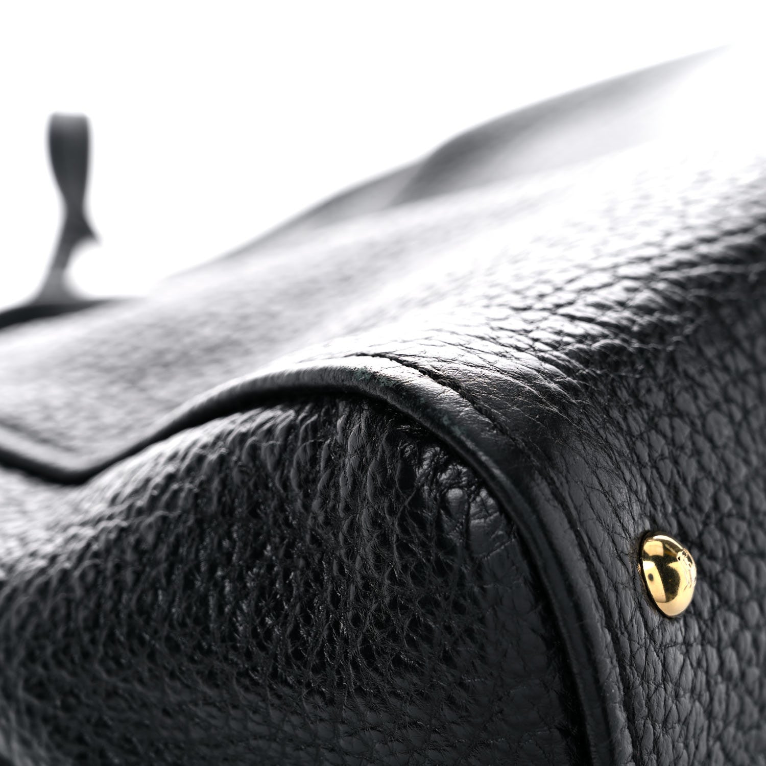 Fendi Pebbled Calfskin Large Chameleon Tote Black 9 of 13