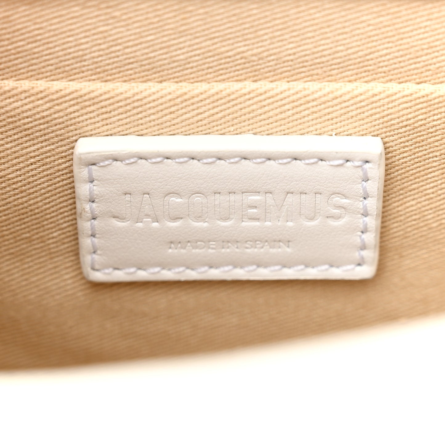 Smooth Calfskin Le Chiquito Noeud White