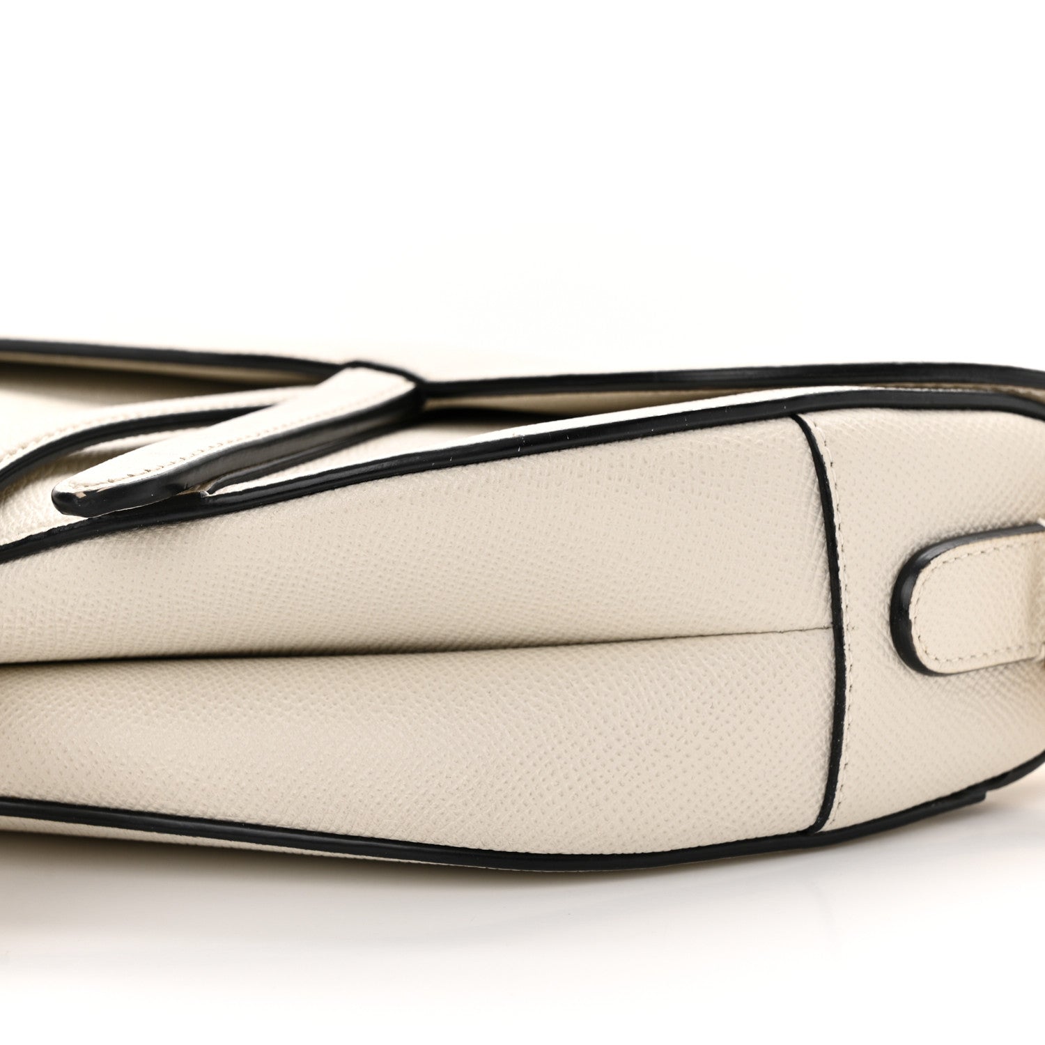 Christian Dior Grained Calfskin Saddle Bag White 9 of 9