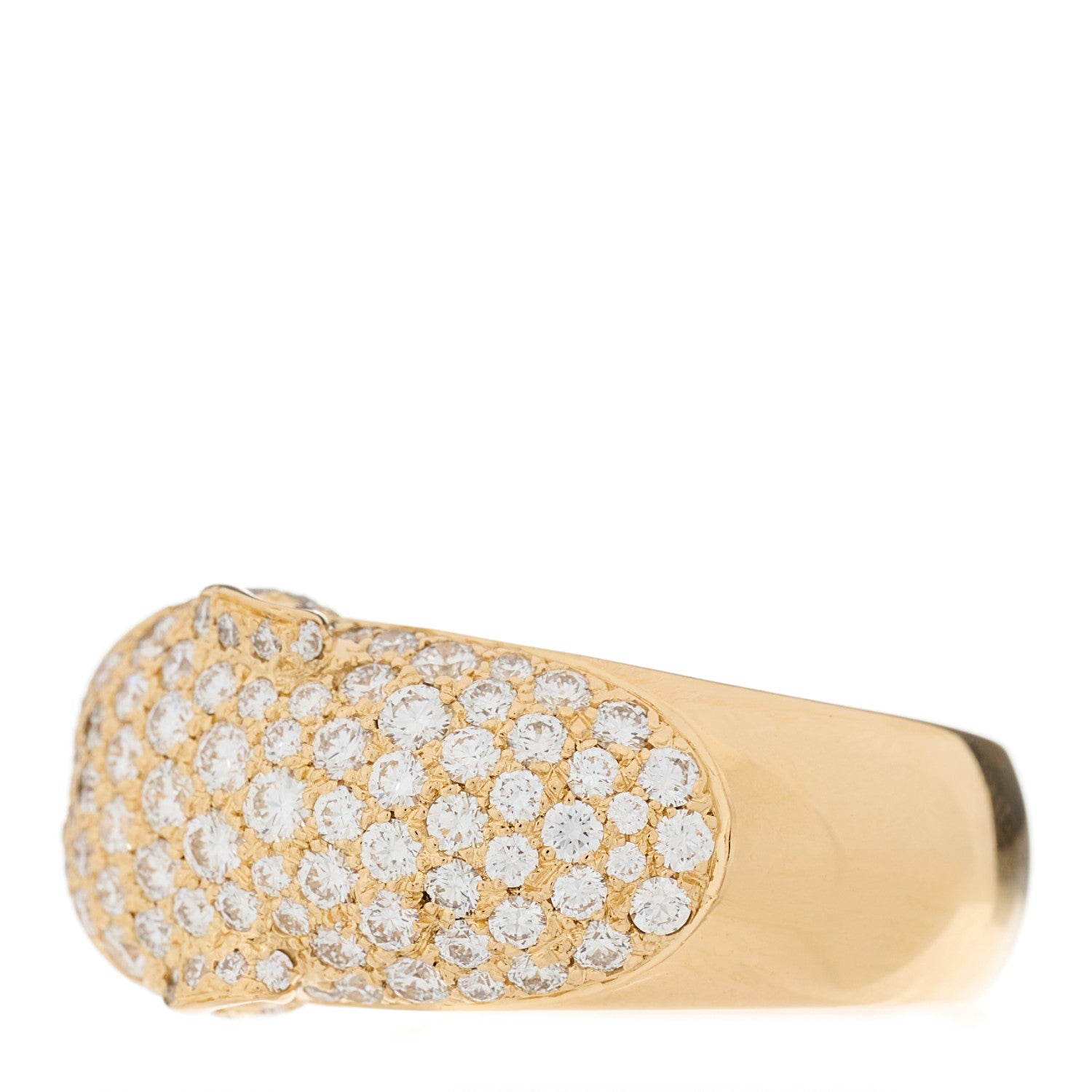 Cartier 18K Yellow Gold Diamond Tsavorite Onyx Panthere De Cartier Band Ring 48 4.5 8 of 11