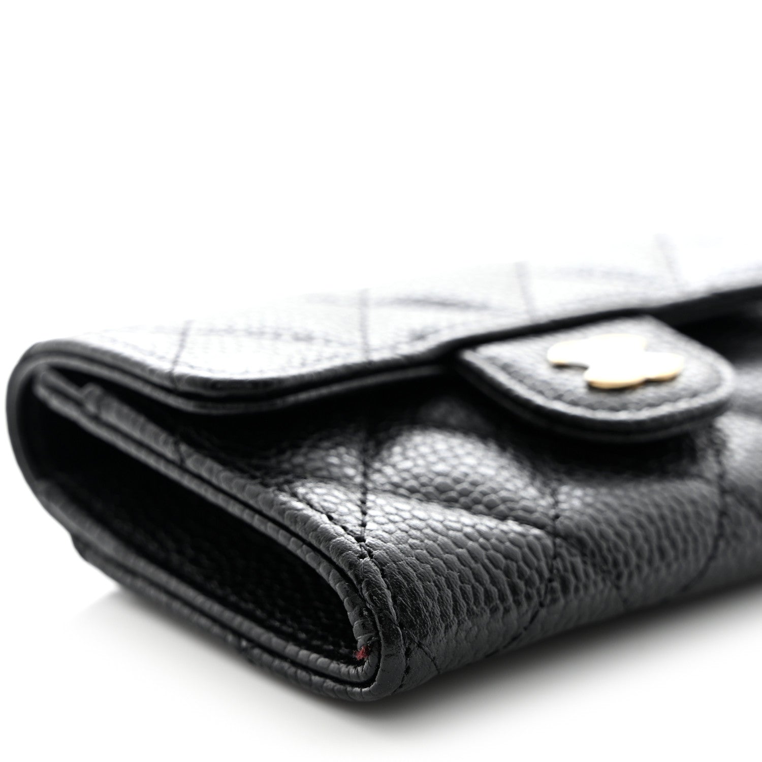 Chanel Caviar Quilted Flap Card Holder Wallet Black 9 of 11