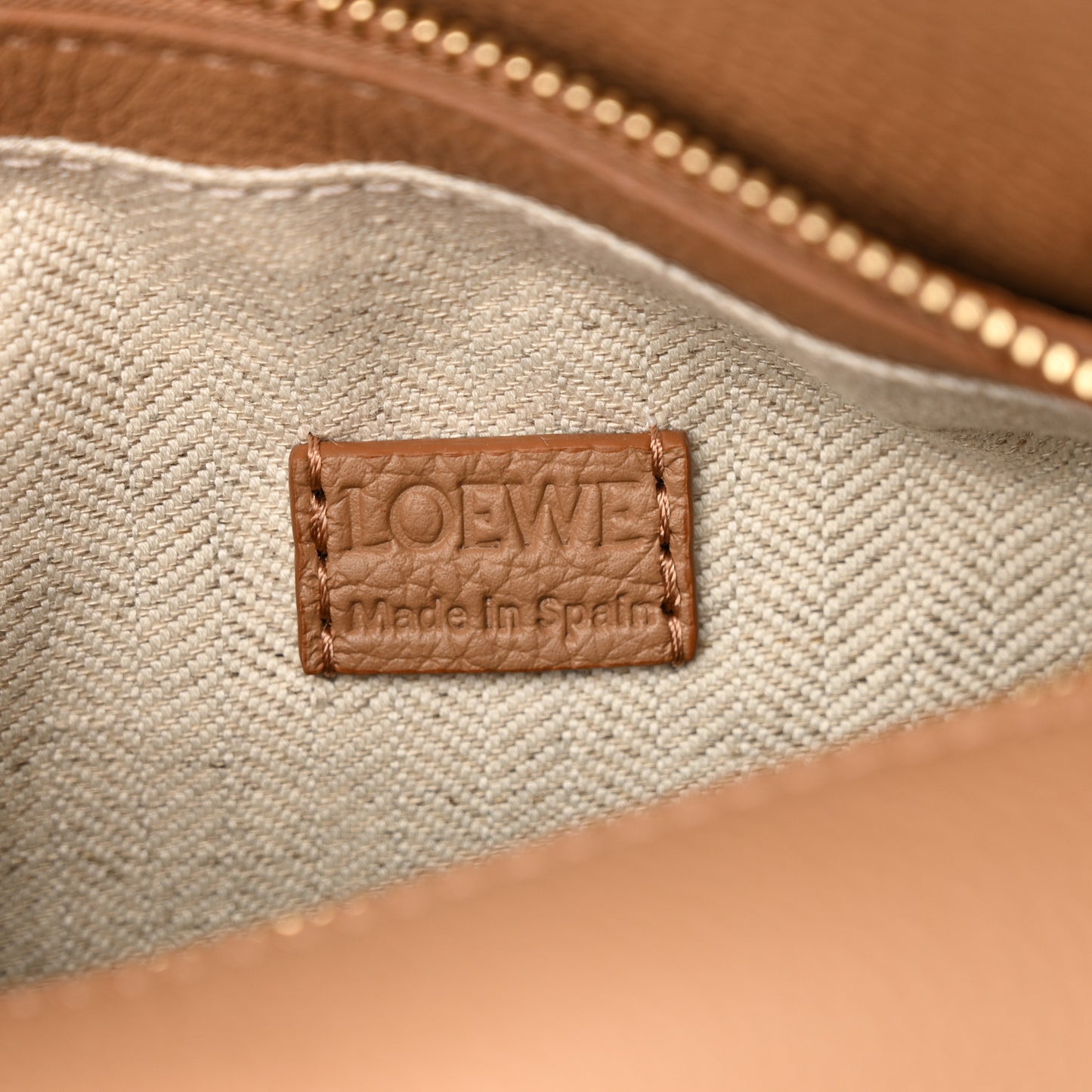Calfskin Mini Puzzle Edge Bag Toffee