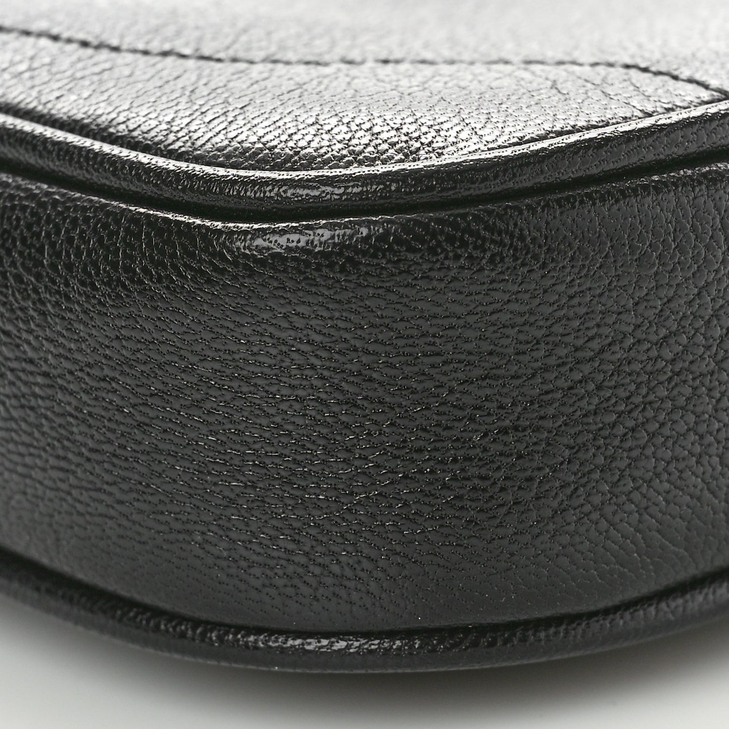 Goatskin Mini Aphrodite Shoulder Bag Black