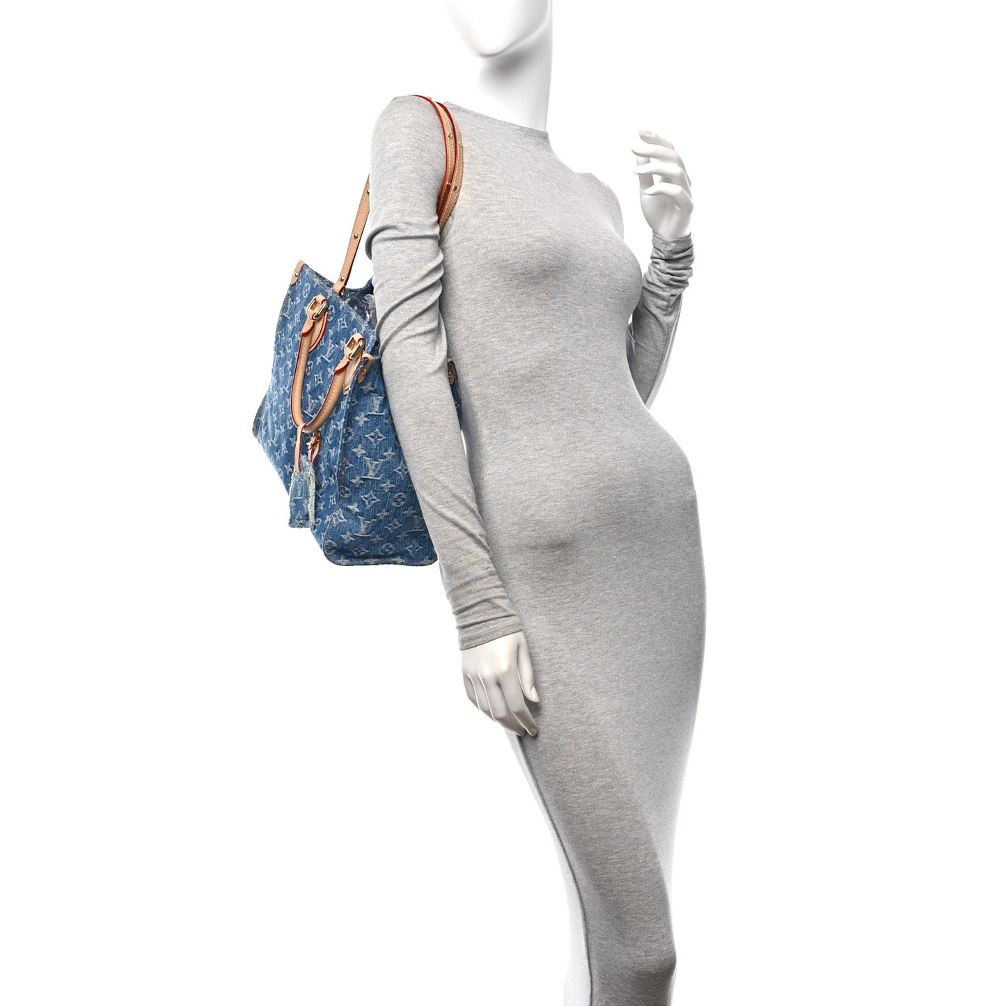 Monogram Denim Onthego MM Blue