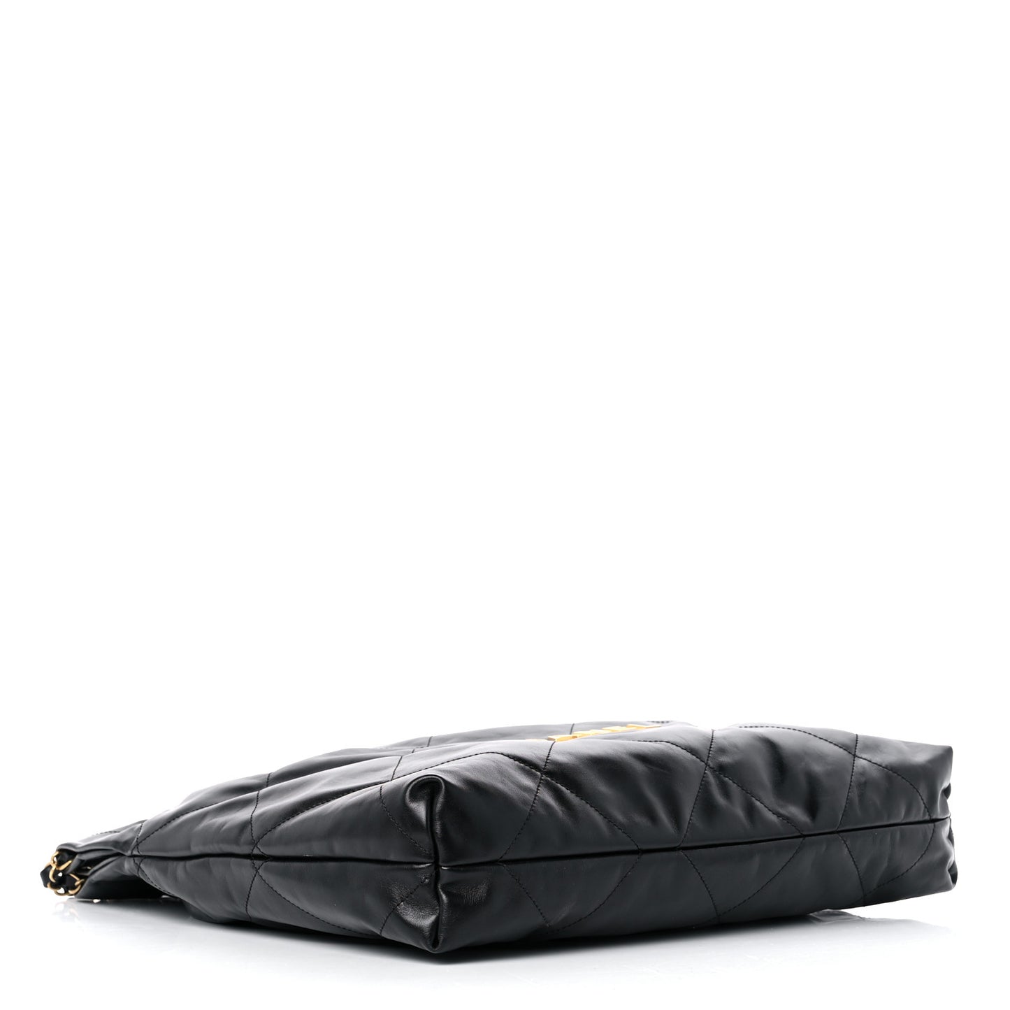 Shiny Calfskin Quilted Chanel 22 Black
