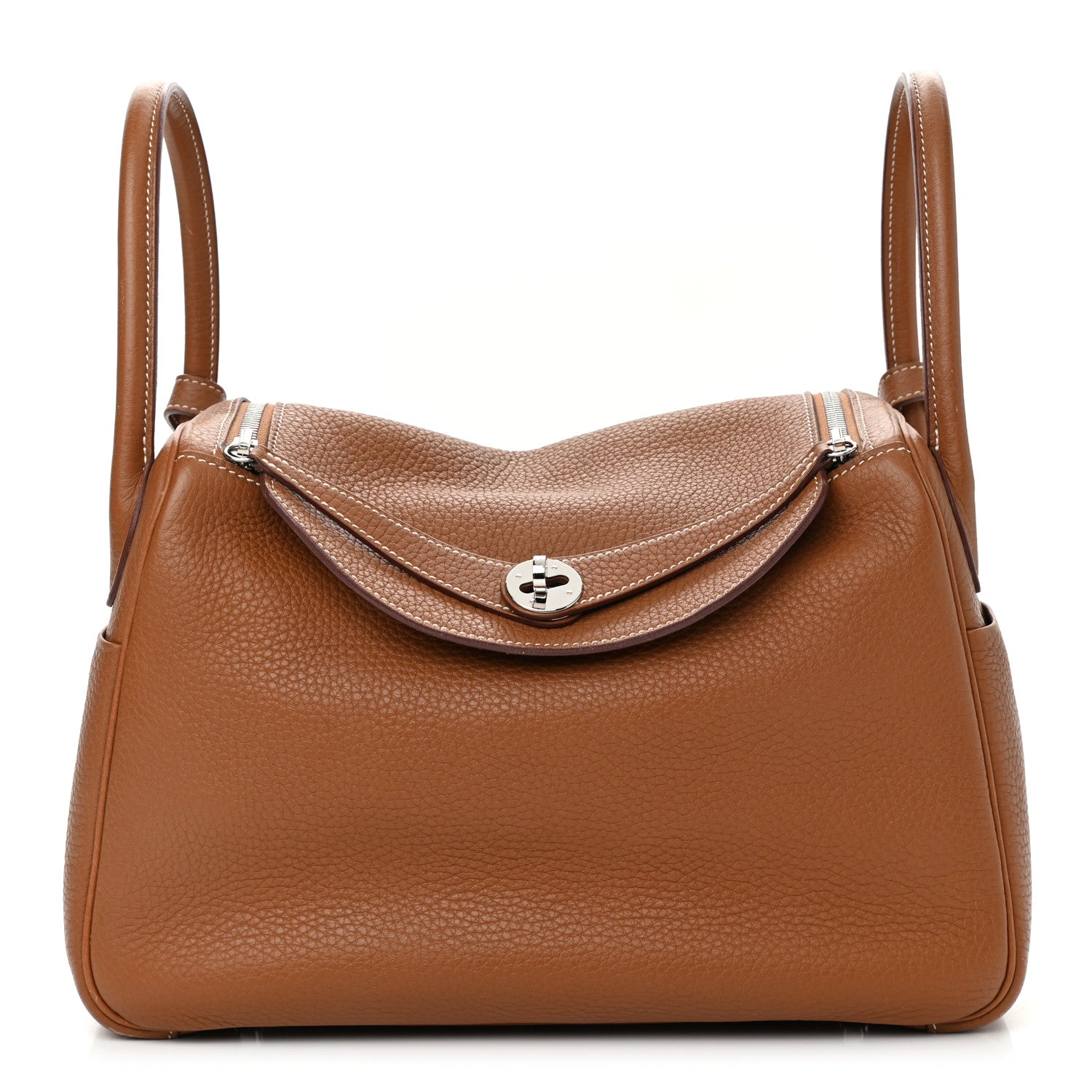 Hermes Taurillon Clemence Lindy 30 Gold 1 of 16