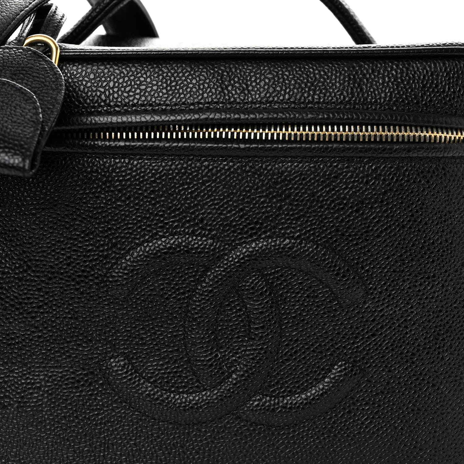 Chanel Caviar CC Vanity Train Case Black 7 of 11