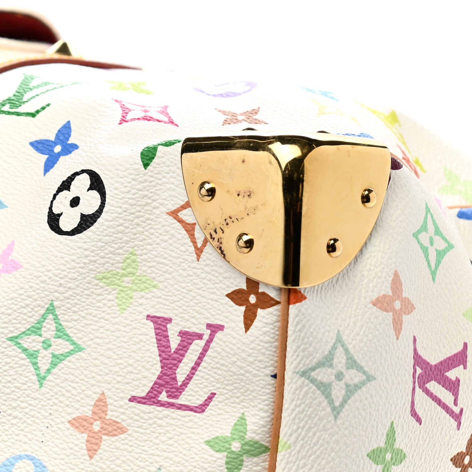 Louis Vuitton Monogram Multicolor Keepall 45 White 13 of 14