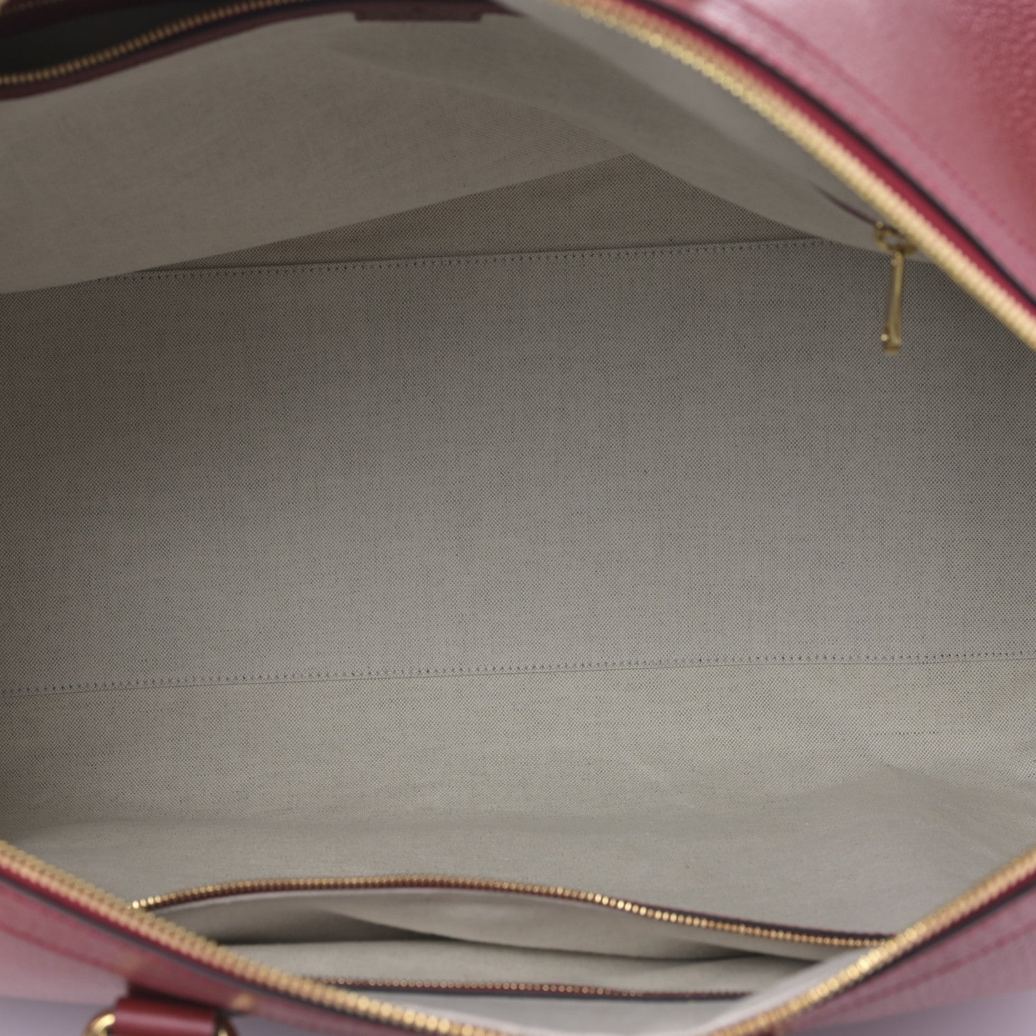 Gucci Textured Dollar Calfskin Web Large Savoy Duffle Bag Red 5 of 8