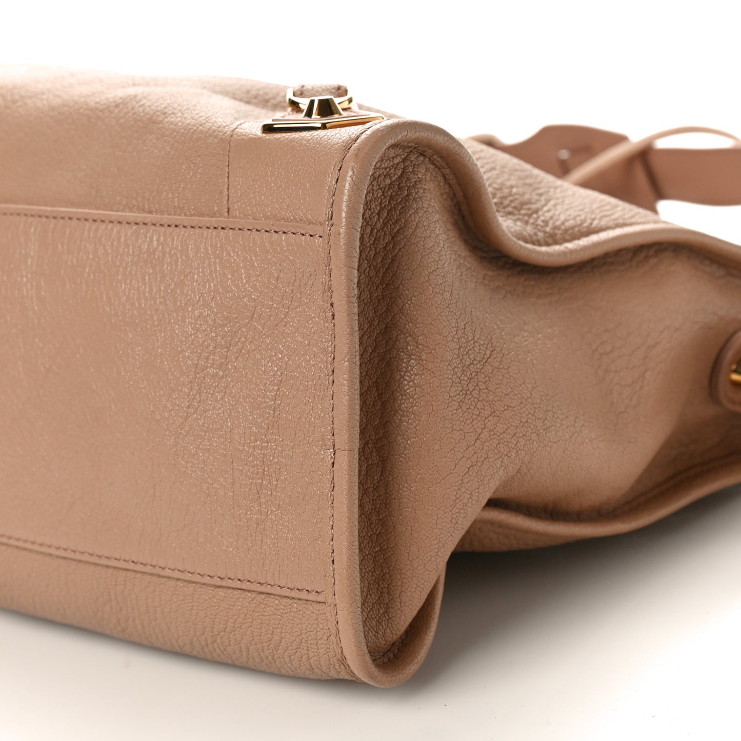 Chevre Gold Metallic Edge Hardware City Rose Des Sables