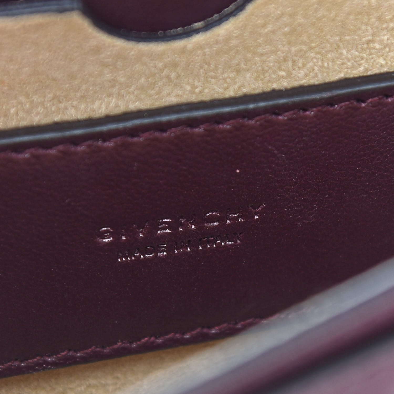 Givenchy Goatskin Quilted GV3 Mini Pocket Convertible Bag Aubergine 6 of 10