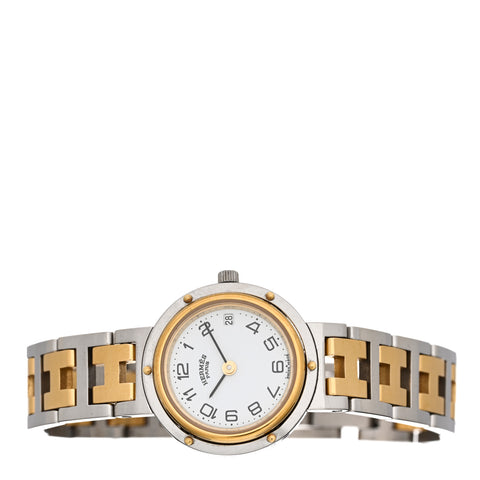 Stainless Steel 24mm Clipper Quartz Watch Gold