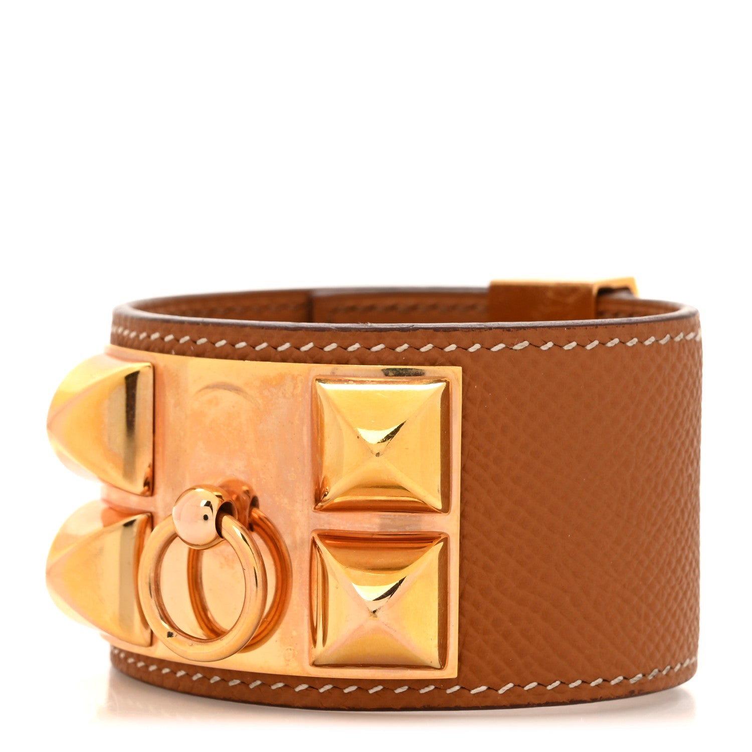 Hermes Epsom Collier de Chien CDC Bracelet T3 Gold 1742223