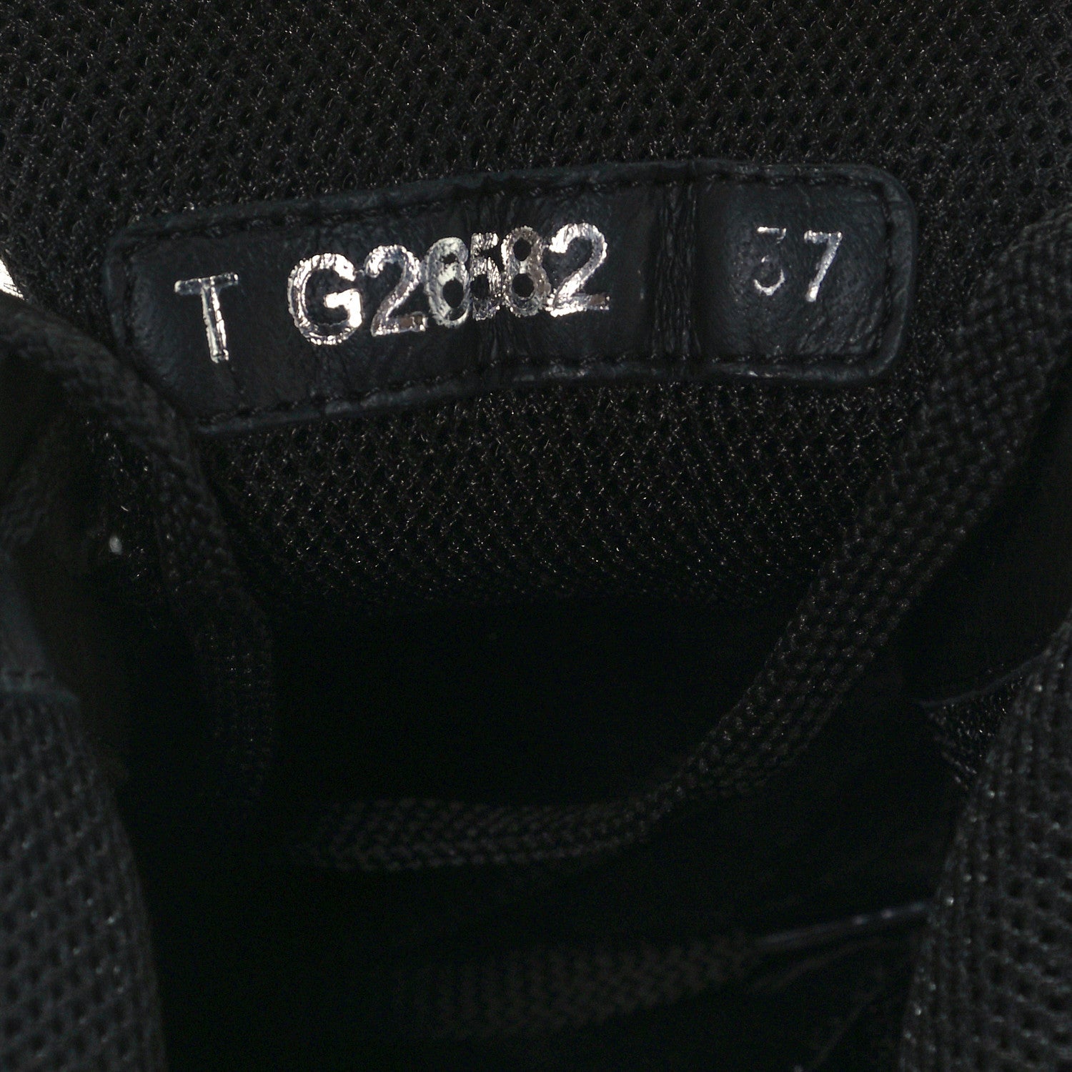 Chanel Tweed Suede Goatskin CC Sneakers 37 Black White 9 of 12