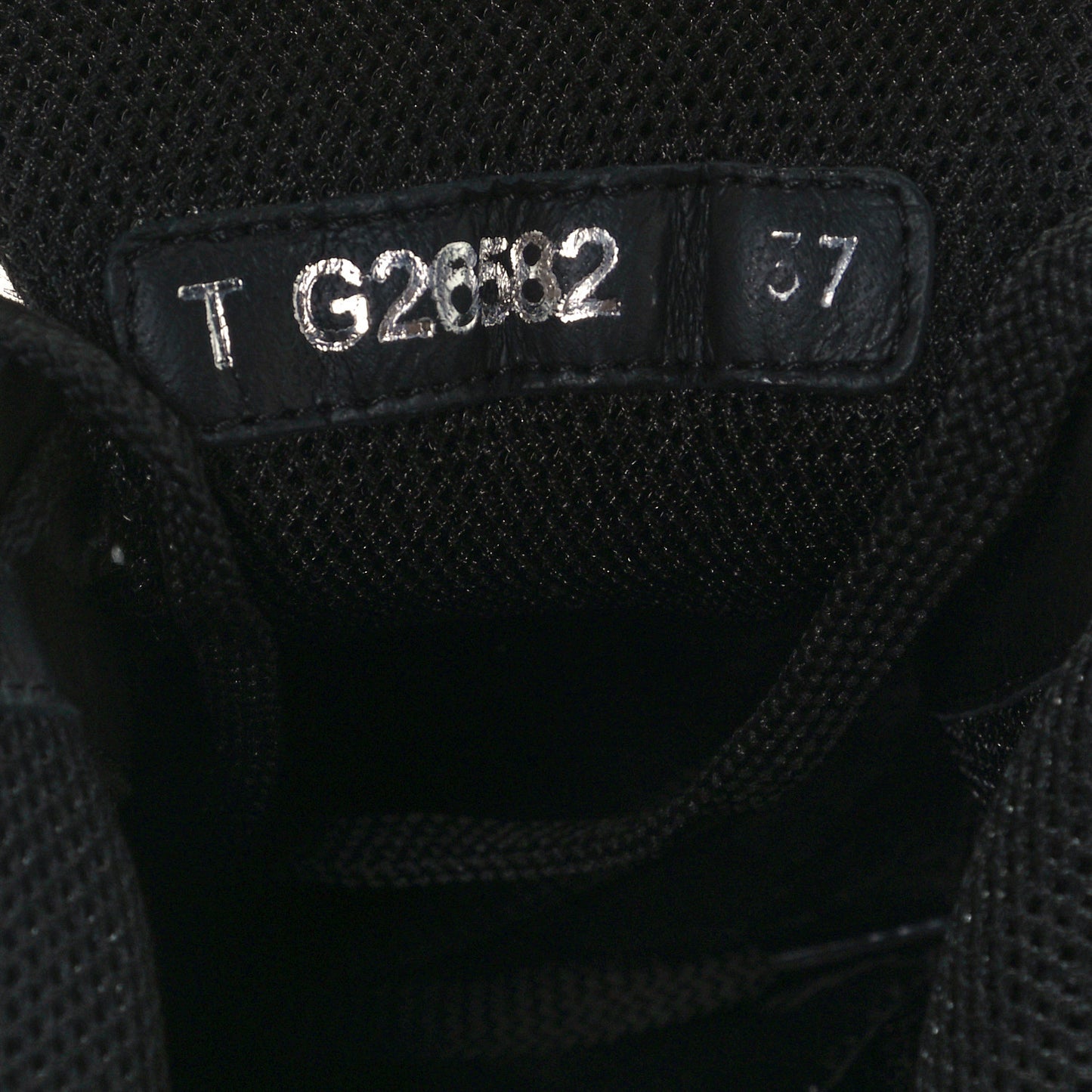 Tweed Suede Goatskin CC Sneakers 37 Black White