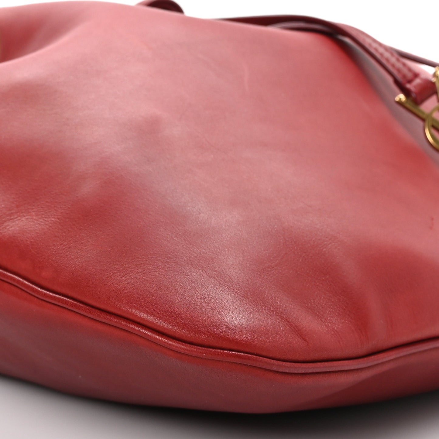 Calfskin Medium Paris VII Flat Hobo Red