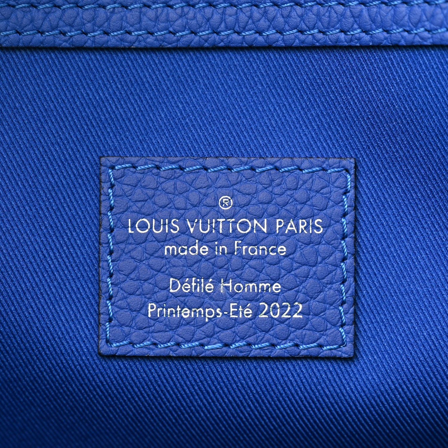 Louis Vuitton Taurillon Illusion Keepall Tote Bleu Vert 6 of 10