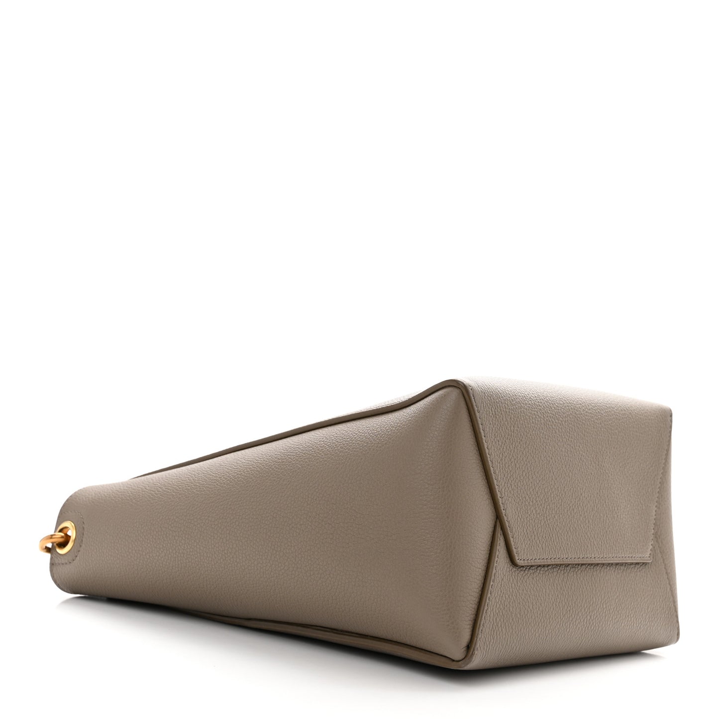 Soft Grained Calfskin Small Sangle Bucket Bag Taupe