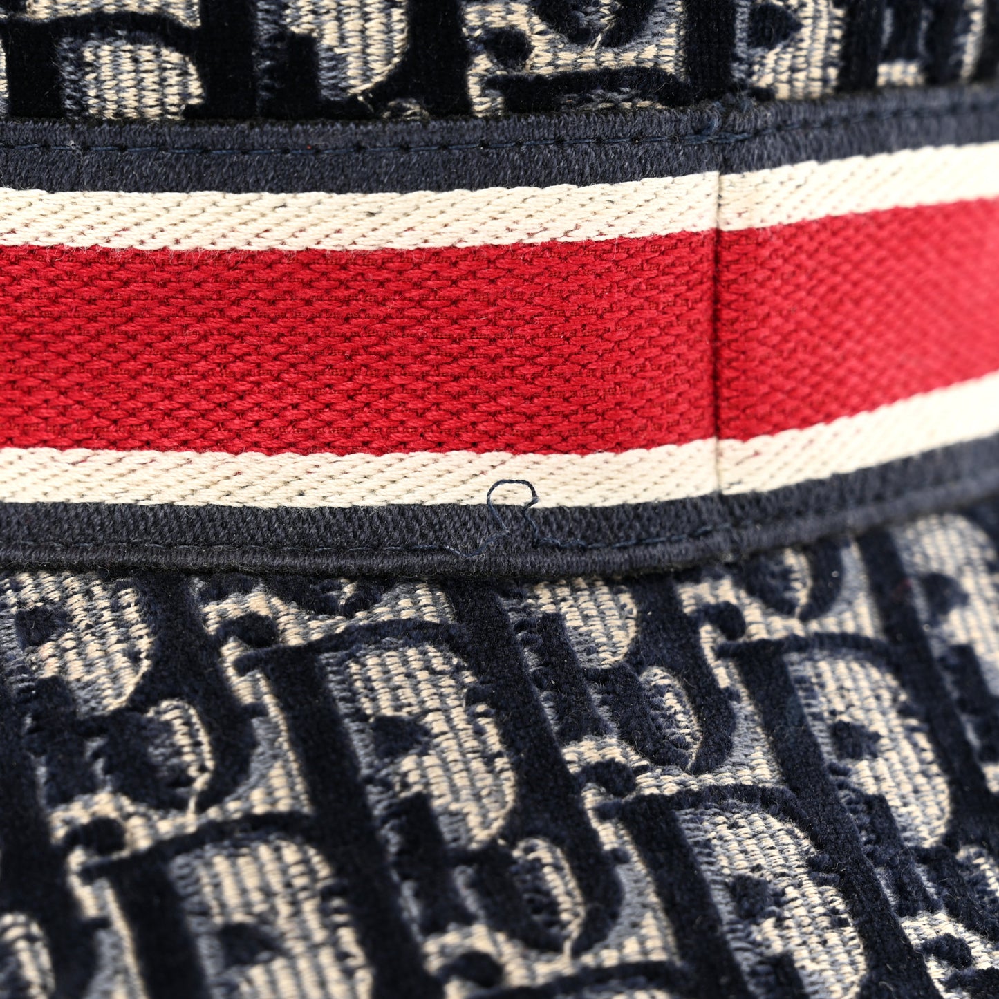 Velvet Oblique Large Brim Bucket Hat 57 Bleu Red
